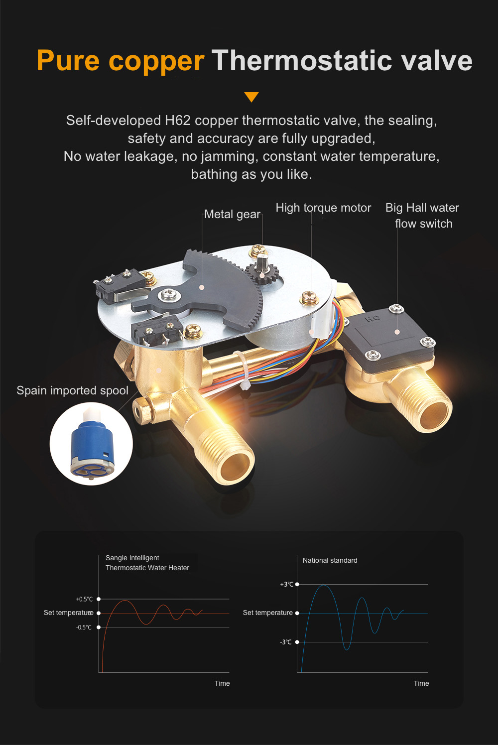 Rapid Heating Electric Water Heater DSF-2055GZ